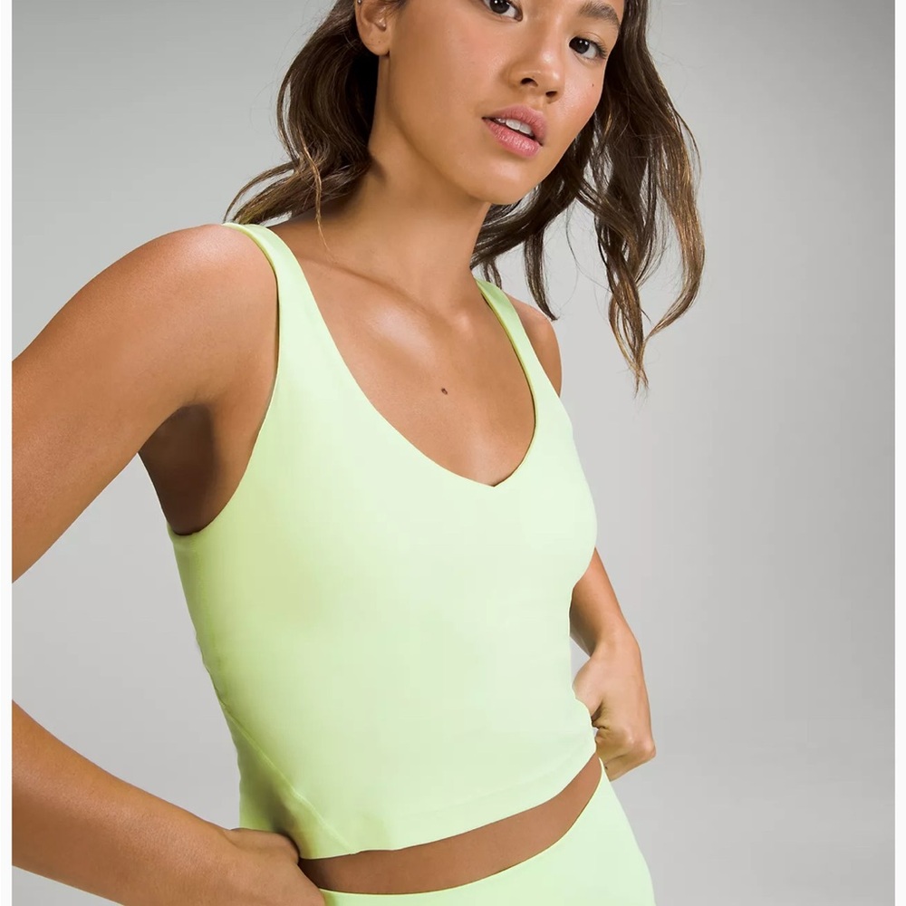lululemon Align™ Tank Top
Light Support, green/chartreuse (“faded zap”?) Size 12